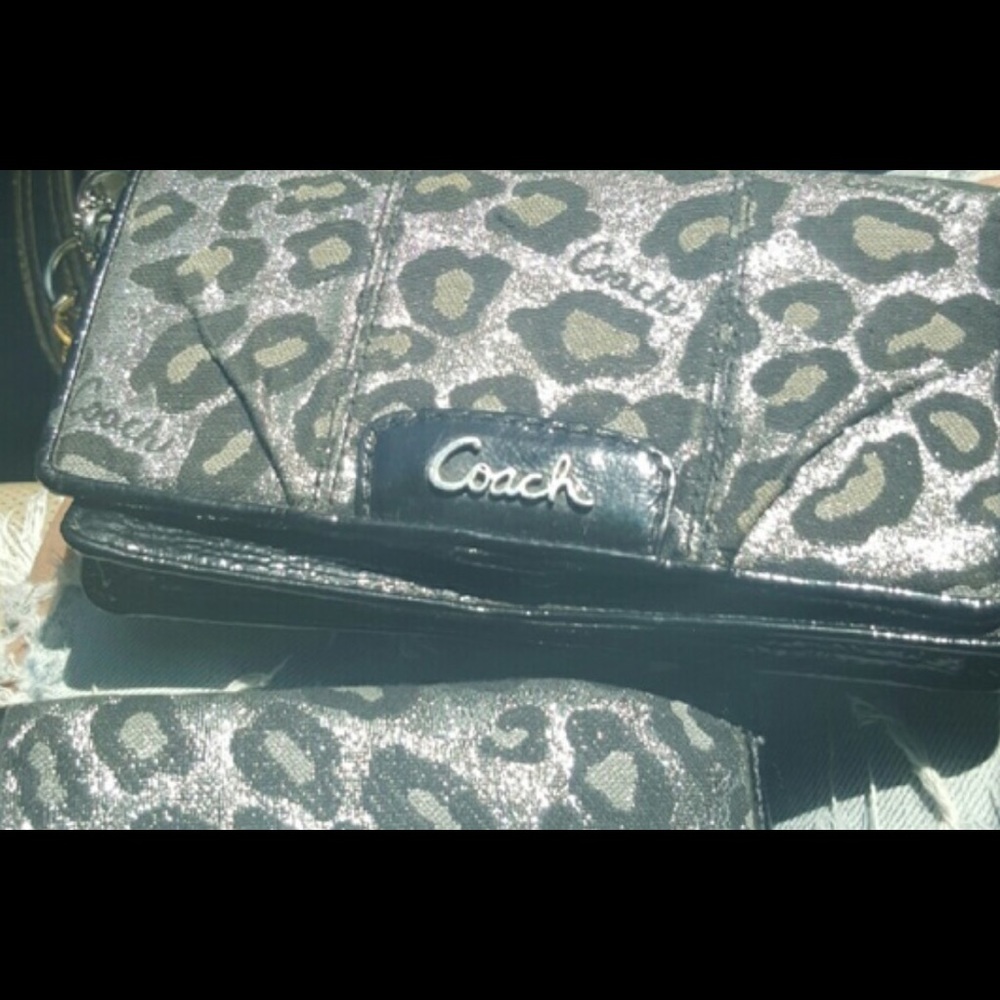 Coach ocelot wallet